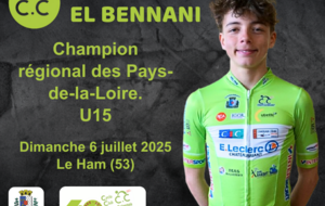 Elias - Champion régional route !